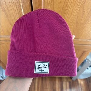 Herschel Supply Company Raspberry Magenta Knit Cuffed Beanie